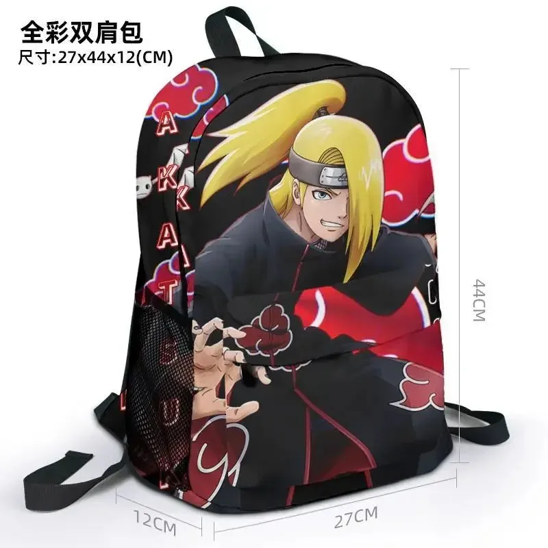 Naruto Series' Akatsuki Organization features the iconic Red Cloud design