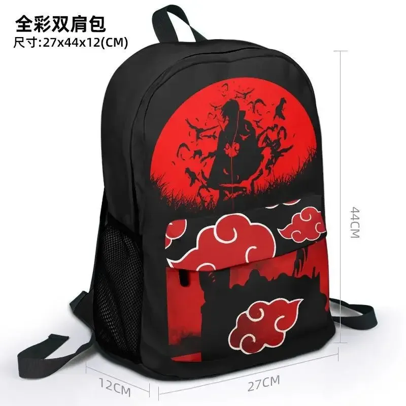 Naruto Series' Akatsuki Organization features the iconic Red Cloud design