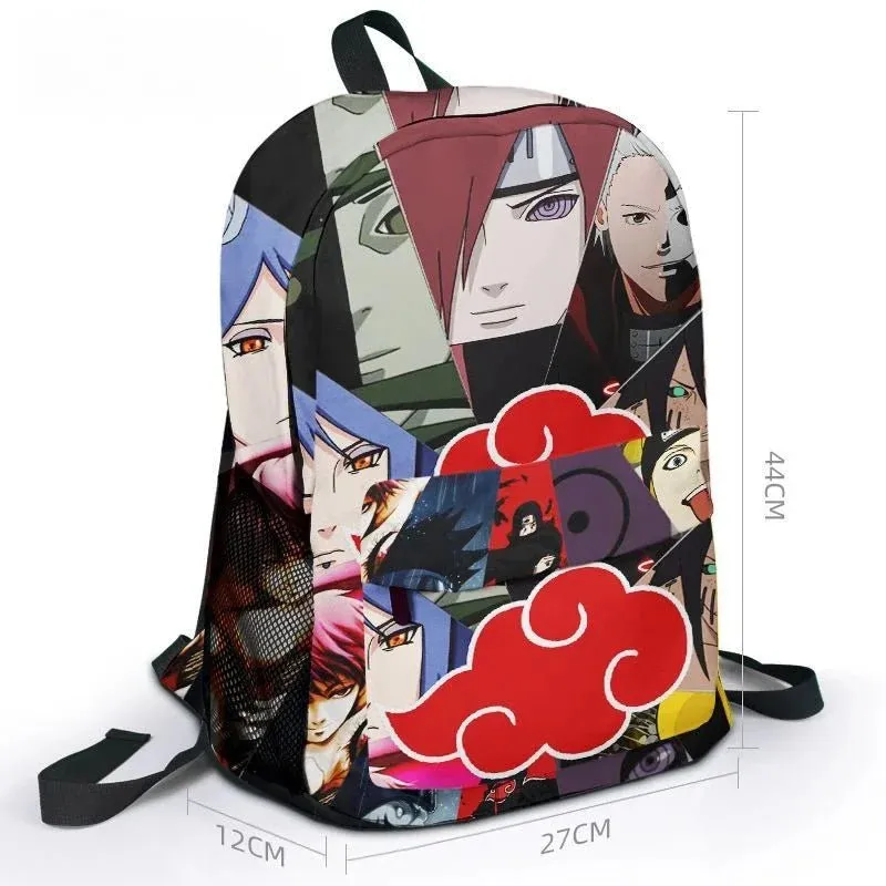 Naruto Series' Akatsuki Organization features the iconic Red Cloud design