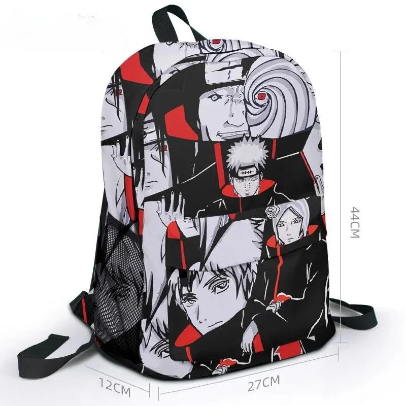 Naruto Series' Akatsuki Organization features the iconic Red Cloud design