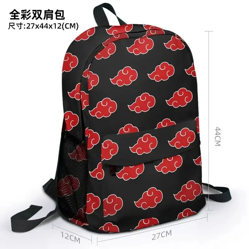 Naruto Series' Akatsuki Organization features the iconic Red Cloud design