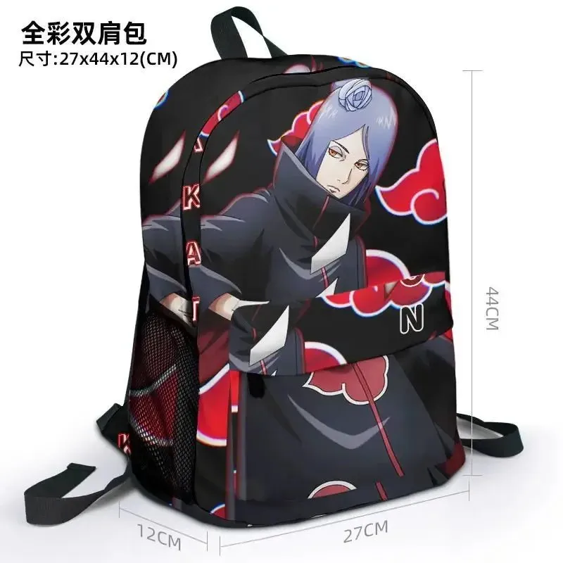 Naruto Series' Akatsuki Organization features the iconic Red Cloud design