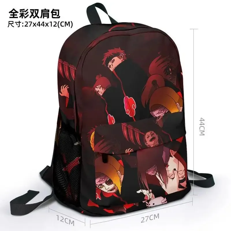 Naruto Series' Akatsuki Organization features the iconic Red Cloud design