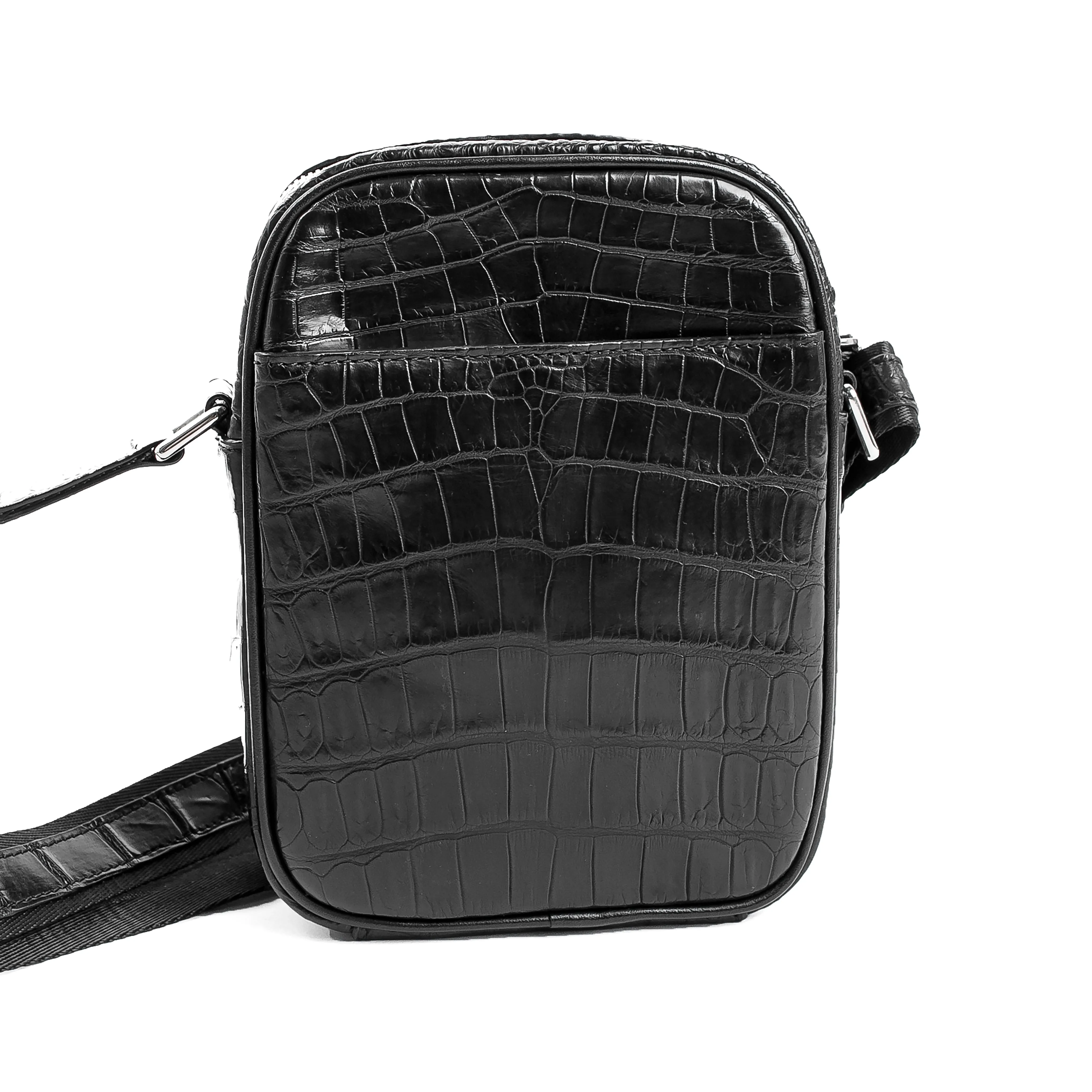 Natural CrocoSkin Crossbody Elegance Bag for Men