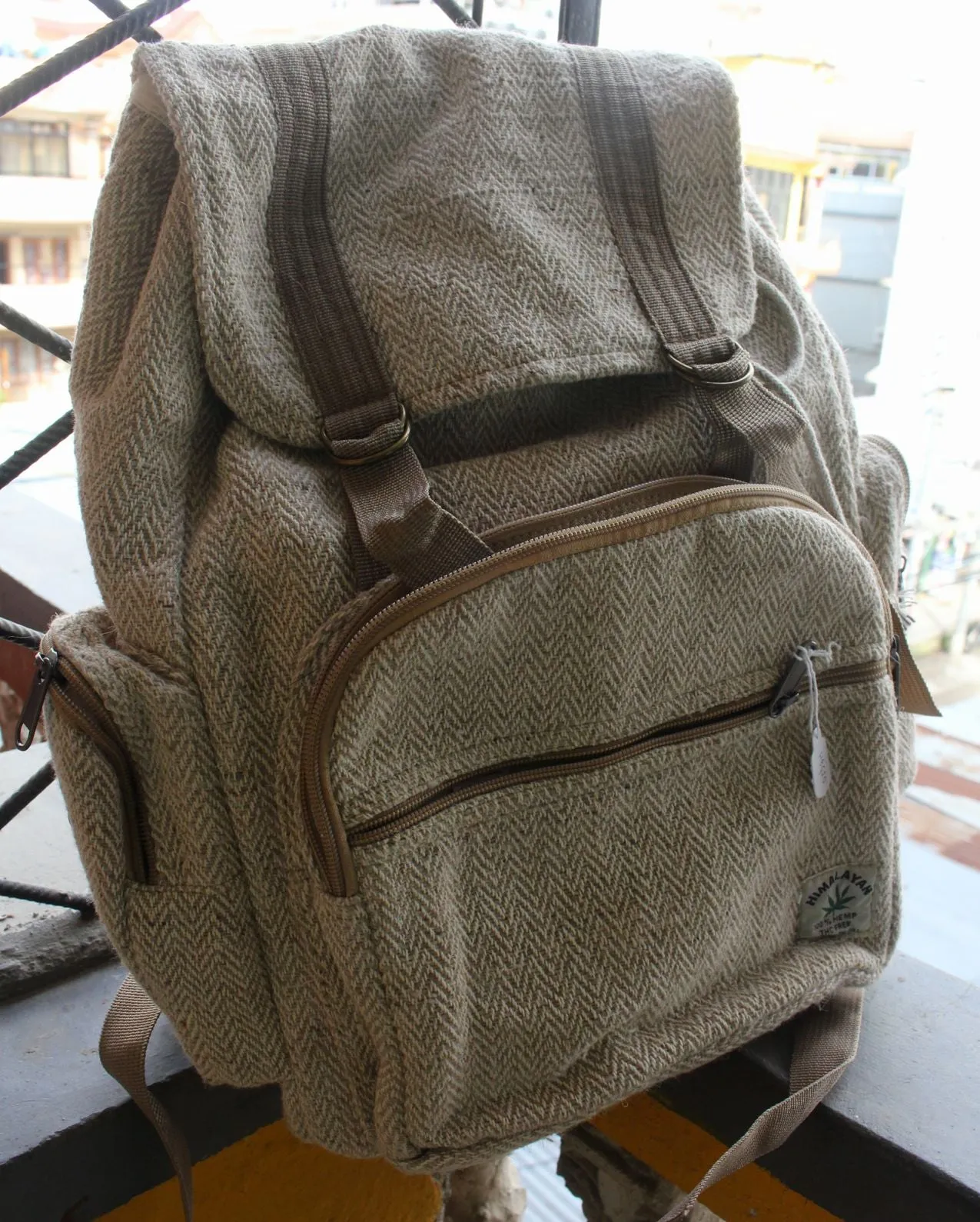 Natural Hemp Backpack Rucksack