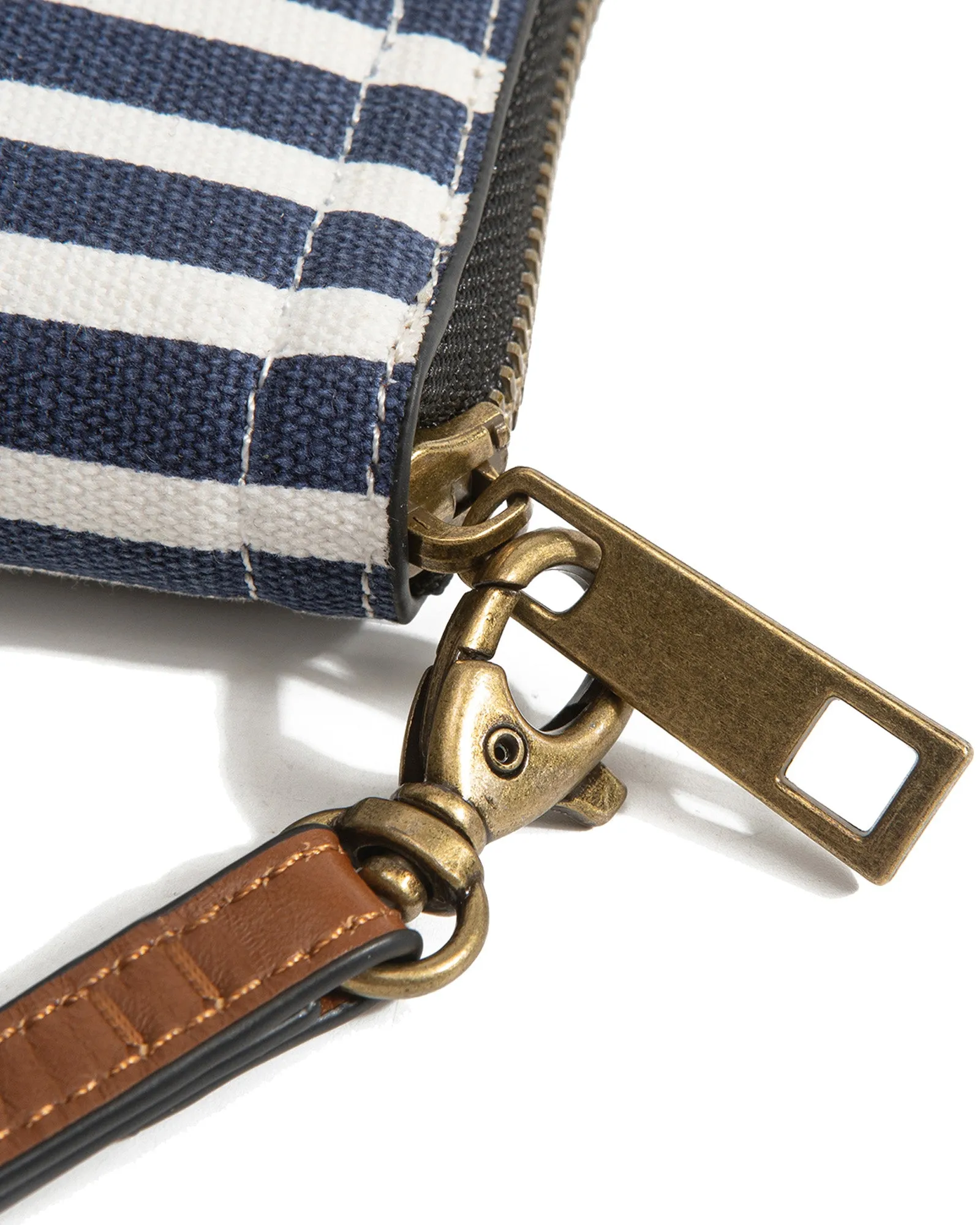 Navy Stripe Luxe Wallet