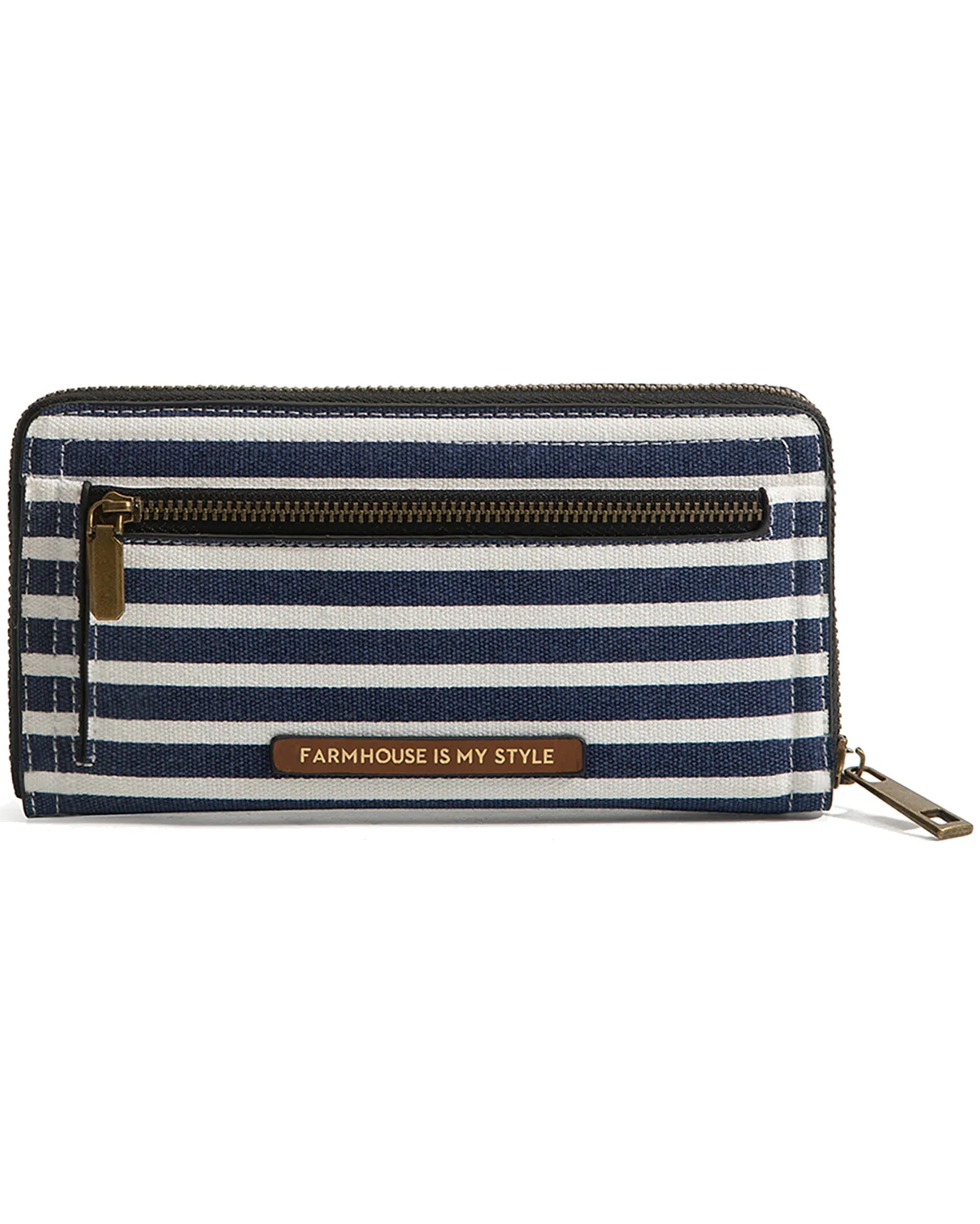 Navy Stripe Luxe Wallet