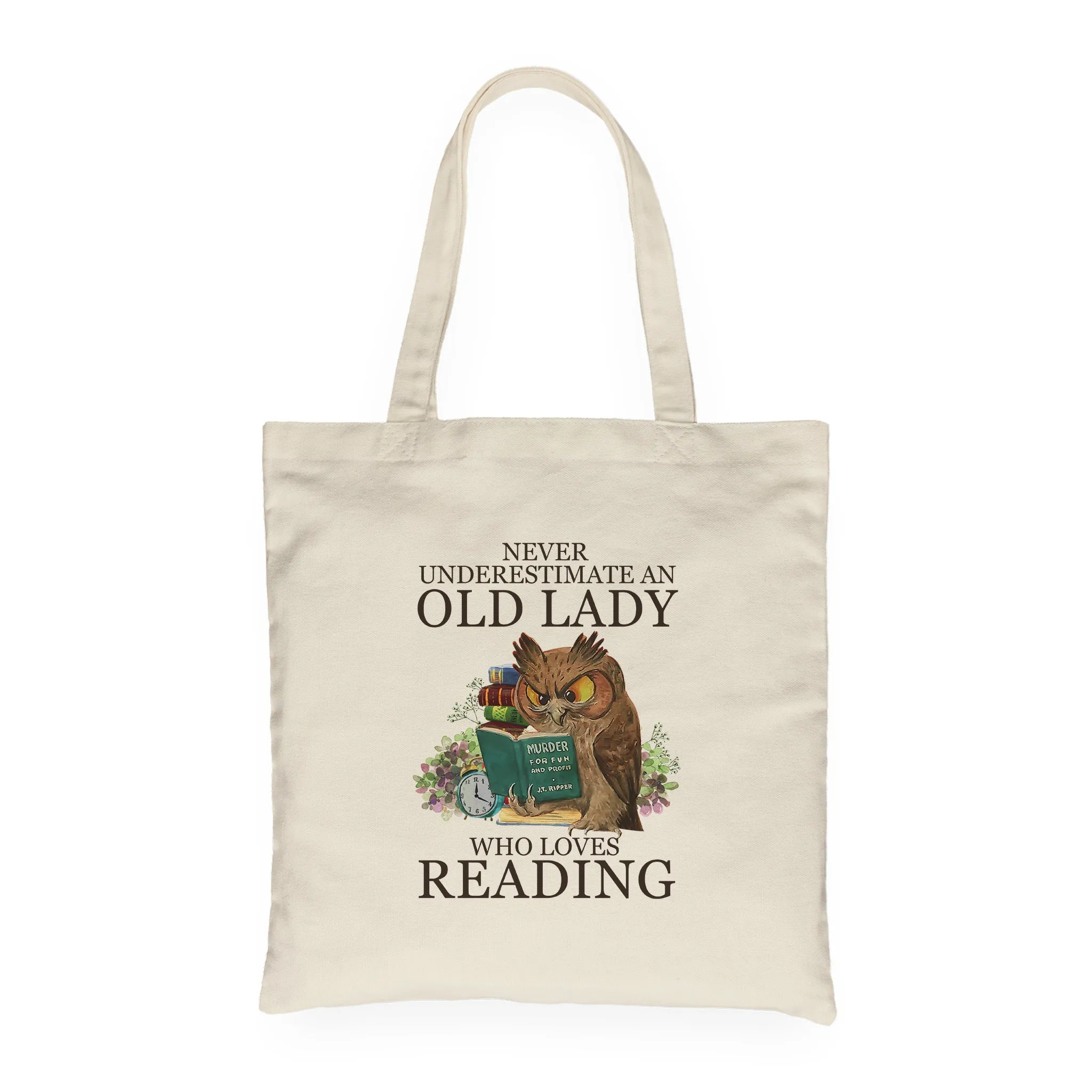 Never Underestimate An Old Lady Who Loves Reading Book Lovers Gift TBW07