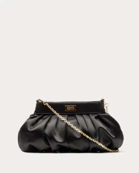 Nora Clutch Satin Black