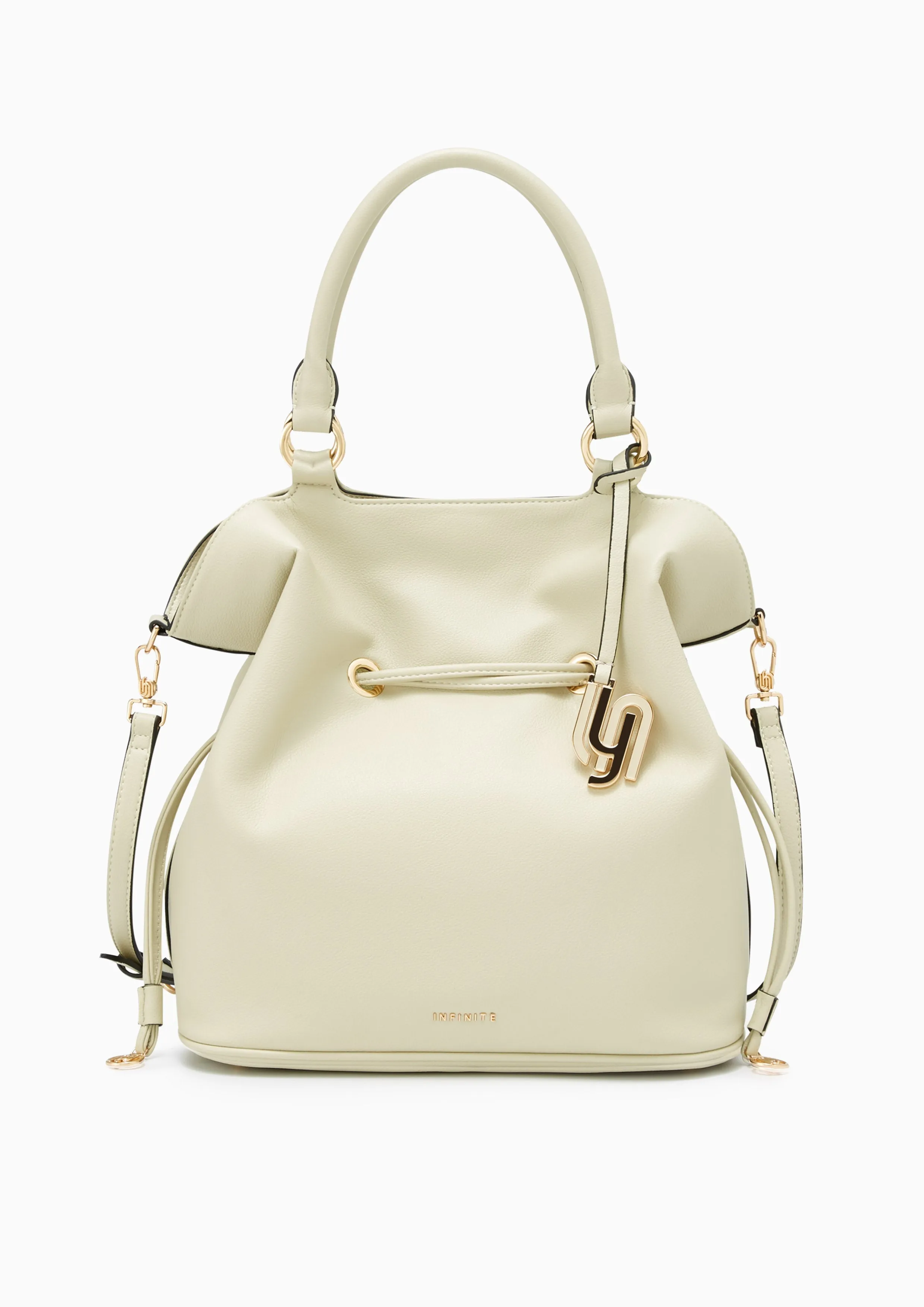 Olympia Infinite Xl Bucket Bag Beige