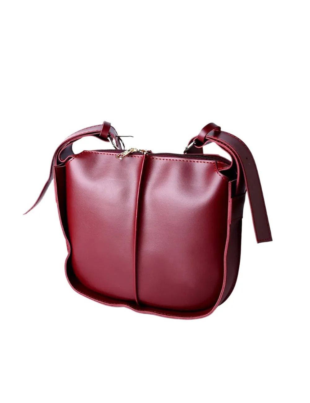 Oxblood Elegance Crossbody