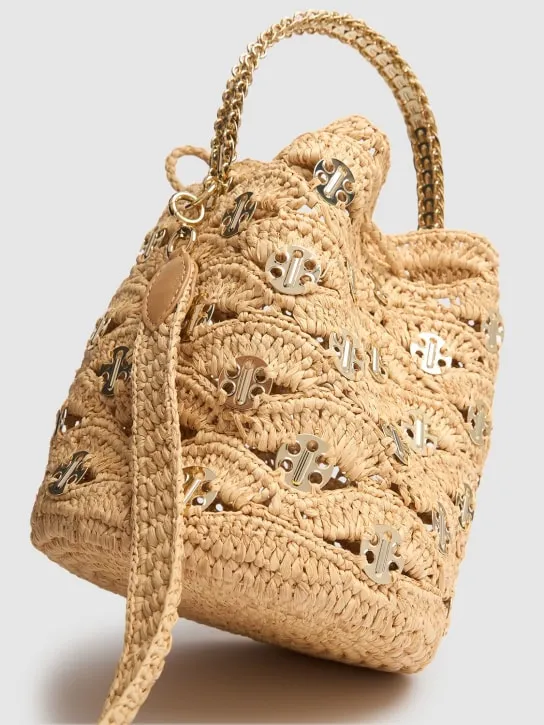 Rabanne   Sac à Main raffia bucket bag 