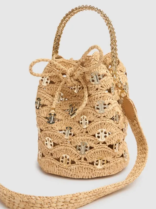 Rabanne   Sac à Main raffia bucket bag 