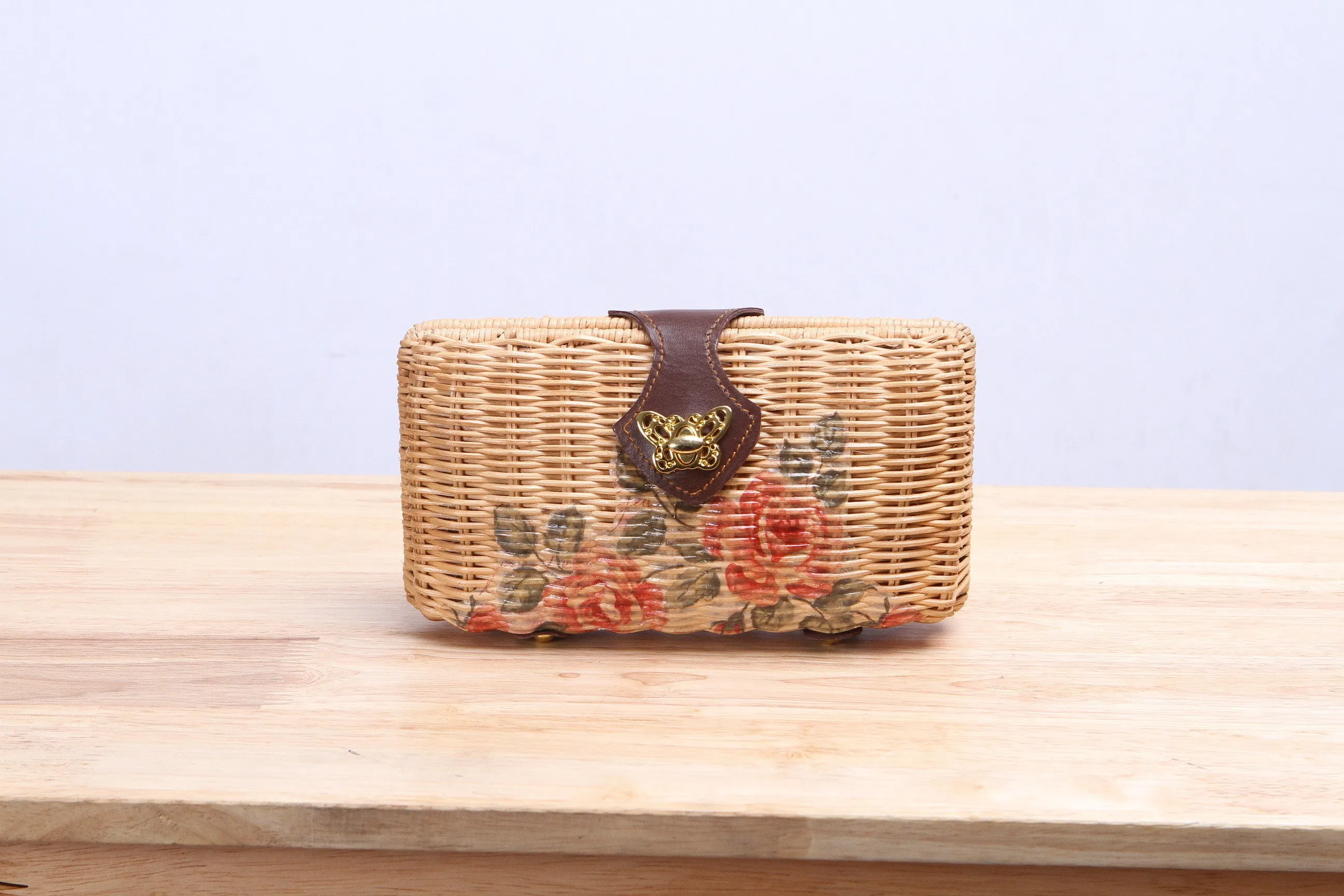 Rattan Clutch Bag