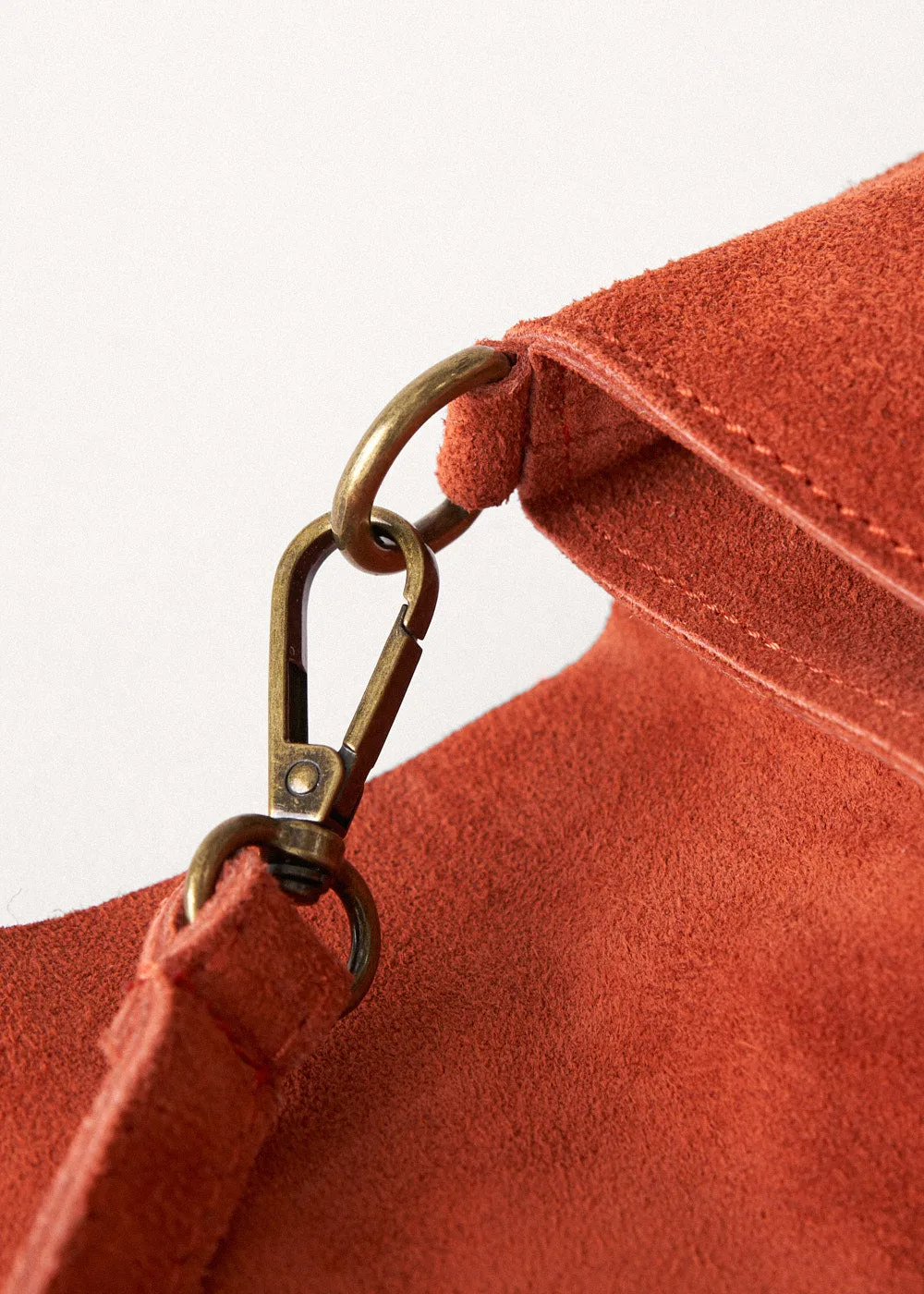 SAL SUEDE BAG - RUST