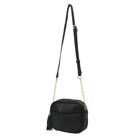 SALE! Black Chic Faux Leather NGIL Crossbody Bag