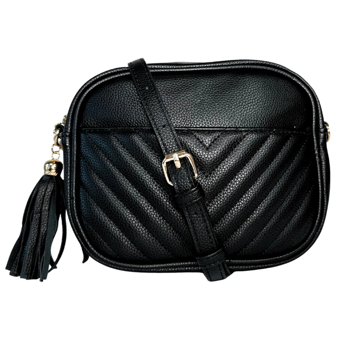 SALE! Black Chic Faux Leather NGIL Crossbody Bag