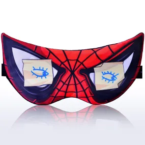 Sleep Mask Spiderman Comics for Men Children Kids - Sleeping mask 100% Soft Cotton - Eye Sleeping Mask Night Cover Blindfold for Travel Airplane (Spiderman, Plastic Pack)