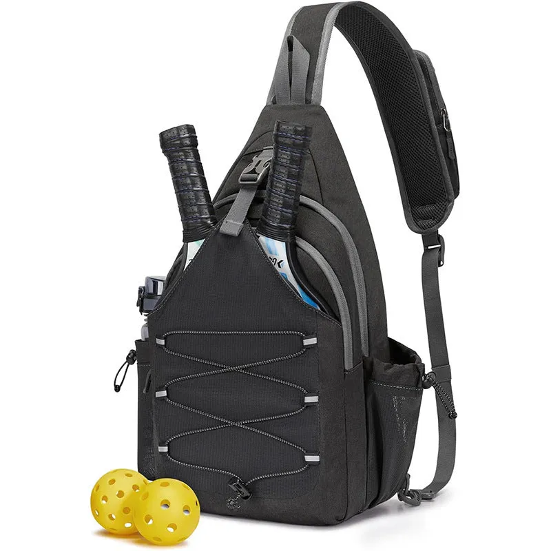 Sling Bag Crossbody Pickleball Bag Lightweight Crossbody Chest Sport Backpack