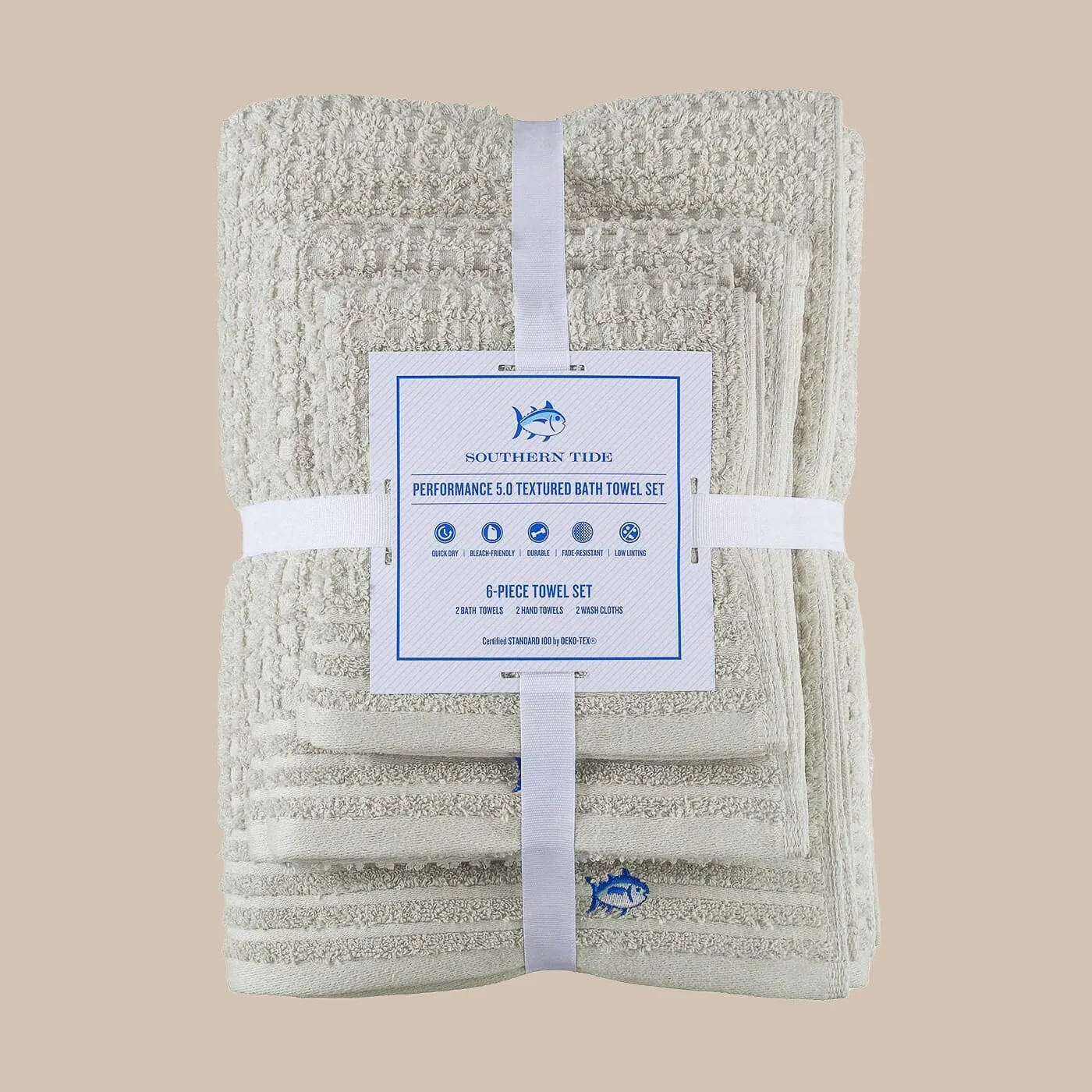 Southern Tide 6-Pack Waffle Towel Set