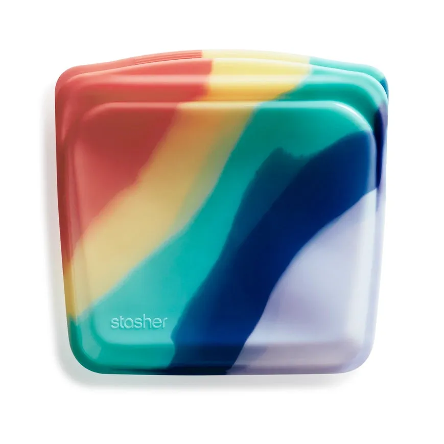 Stasher Sandwich Bag - Rainbow Splash