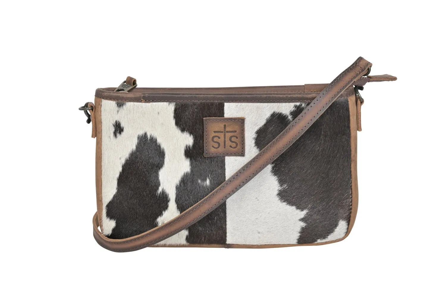 STS Ranchwear Womens Claire Tornado/Cowhide Leather Crossbody Bag