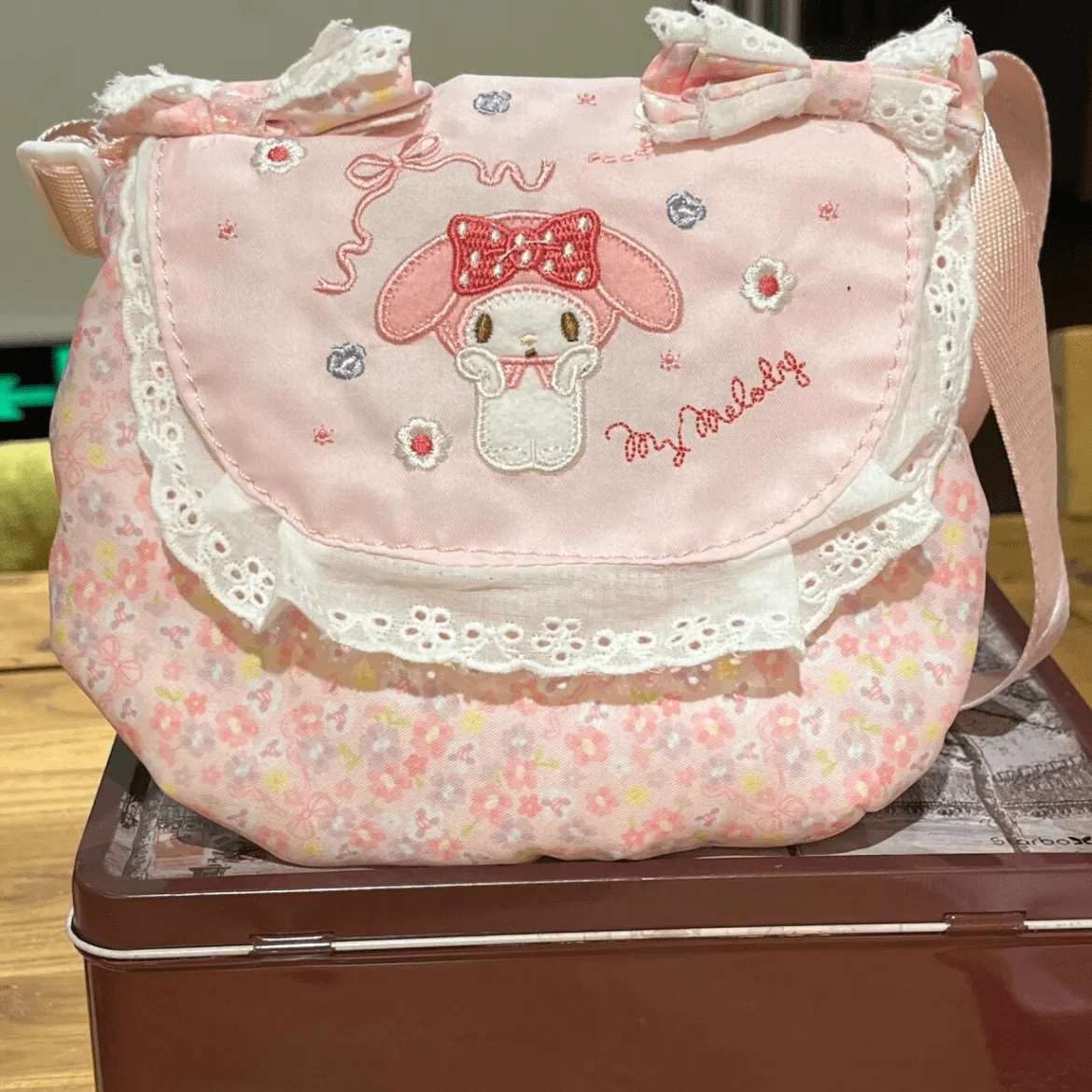 Sweet Melo Floral Crossbody Bag