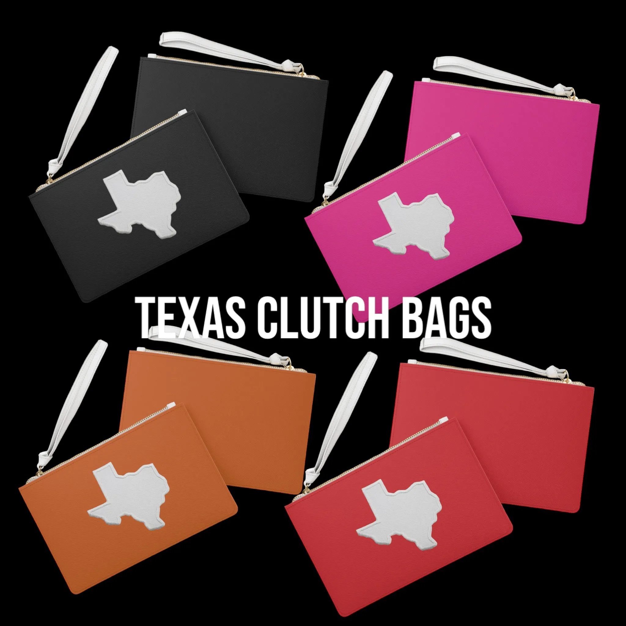 Texas Clutch Bags