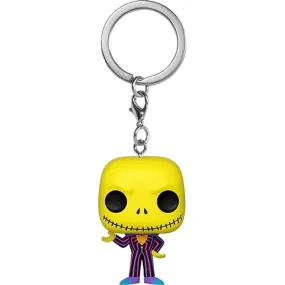 The Nightmare Before Christmas Jack Skellington Blacklight Pocket Pop! Key Chain