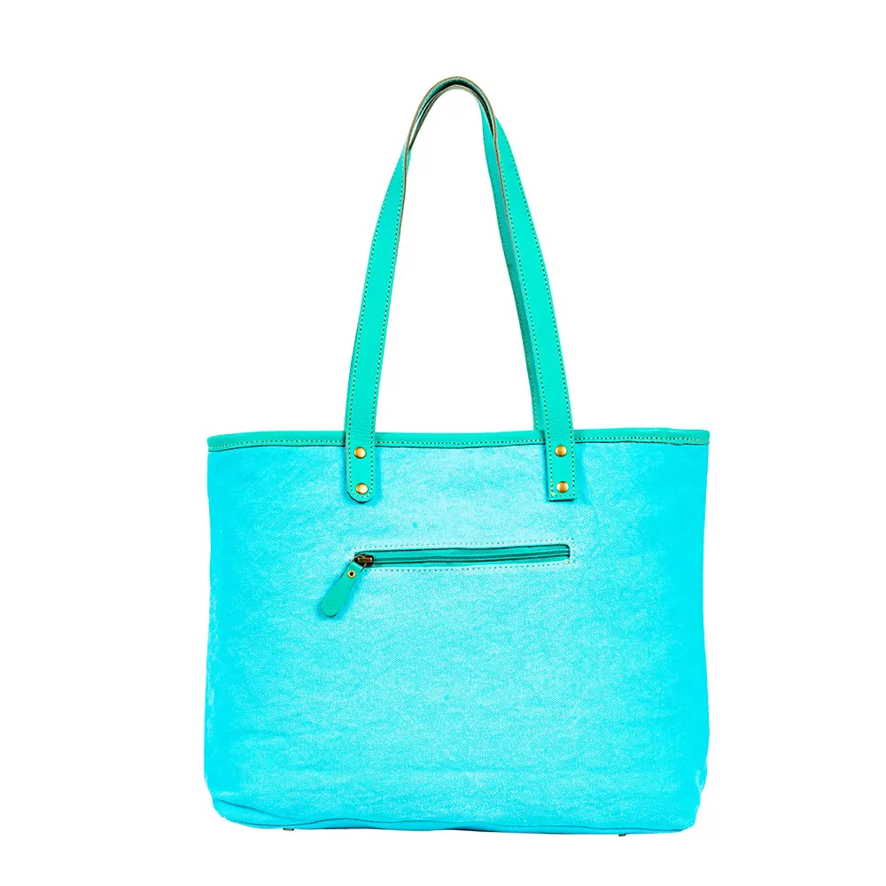 Tonga Ridge Tote Bag In Turquoise