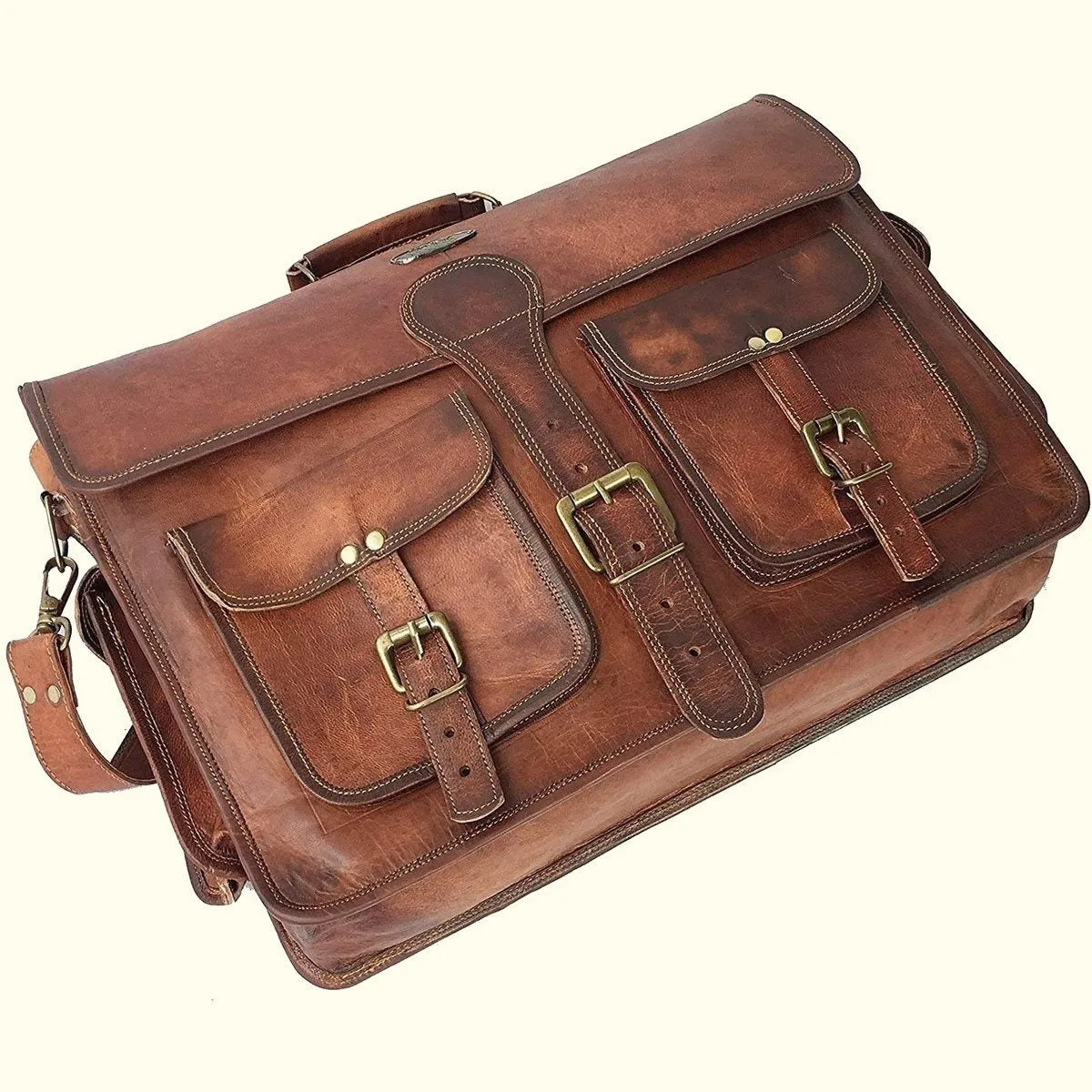 Top Grain Leather Briefcase Bag