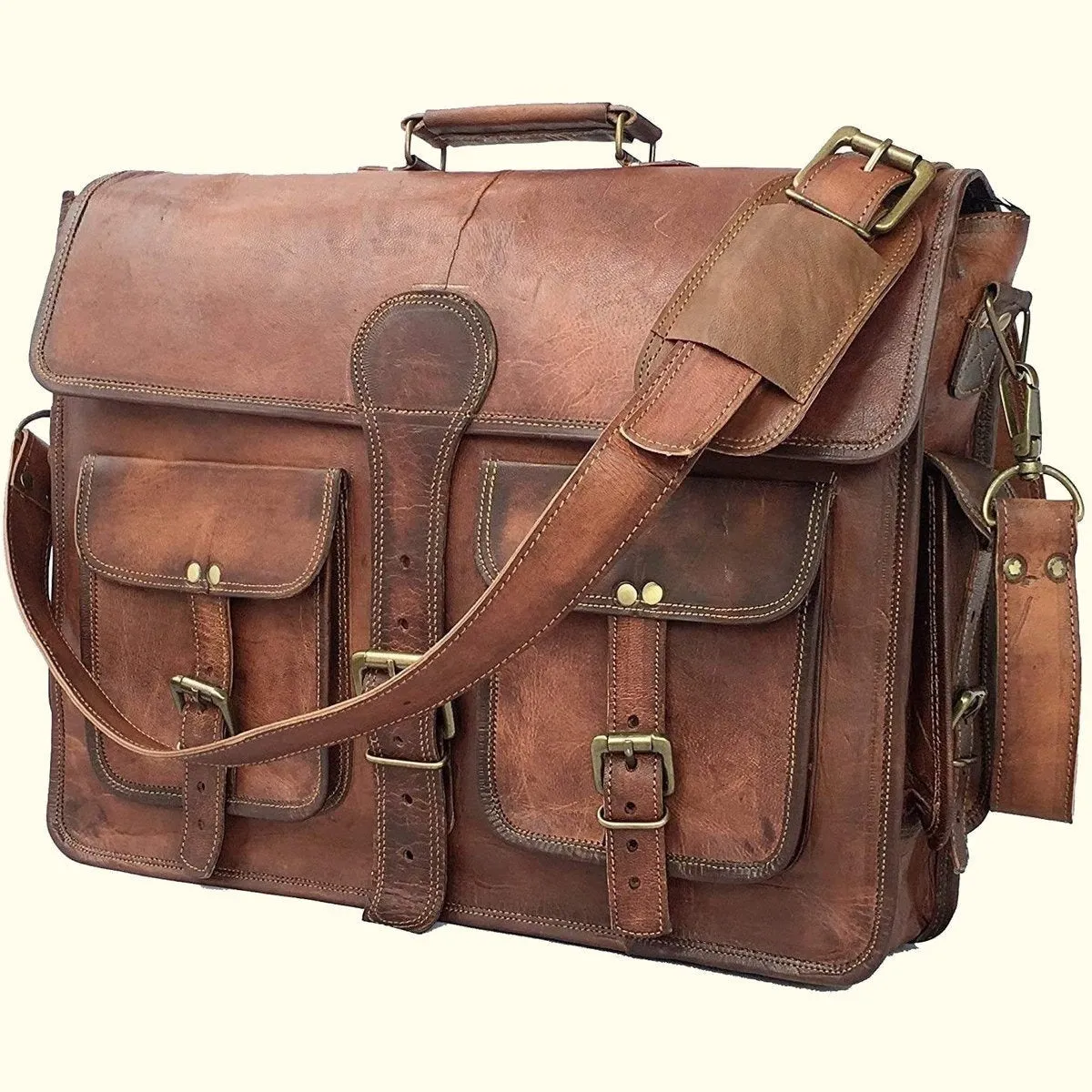 Top Grain Leather Briefcase Bag