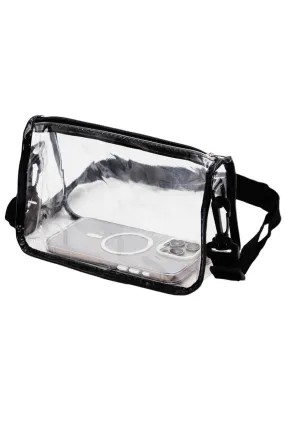 Transparent Clear PVC Crossbody Purse Clutch Bag