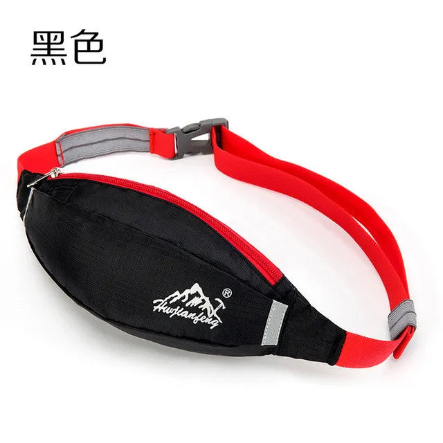 Waterproof waist pack for Men Women Fanny Pack Bum Bag Hip Money Belt travel Mobile Phone Bag