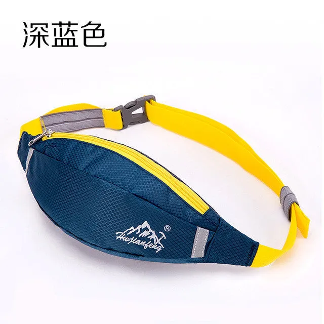 Waterproof waist pack for Men Women Fanny Pack Bum Bag Hip Money Belt travel Mobile Phone Bag