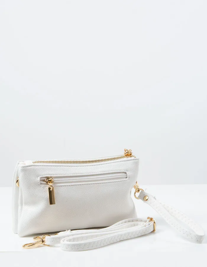 White Clutch Bag | Toni