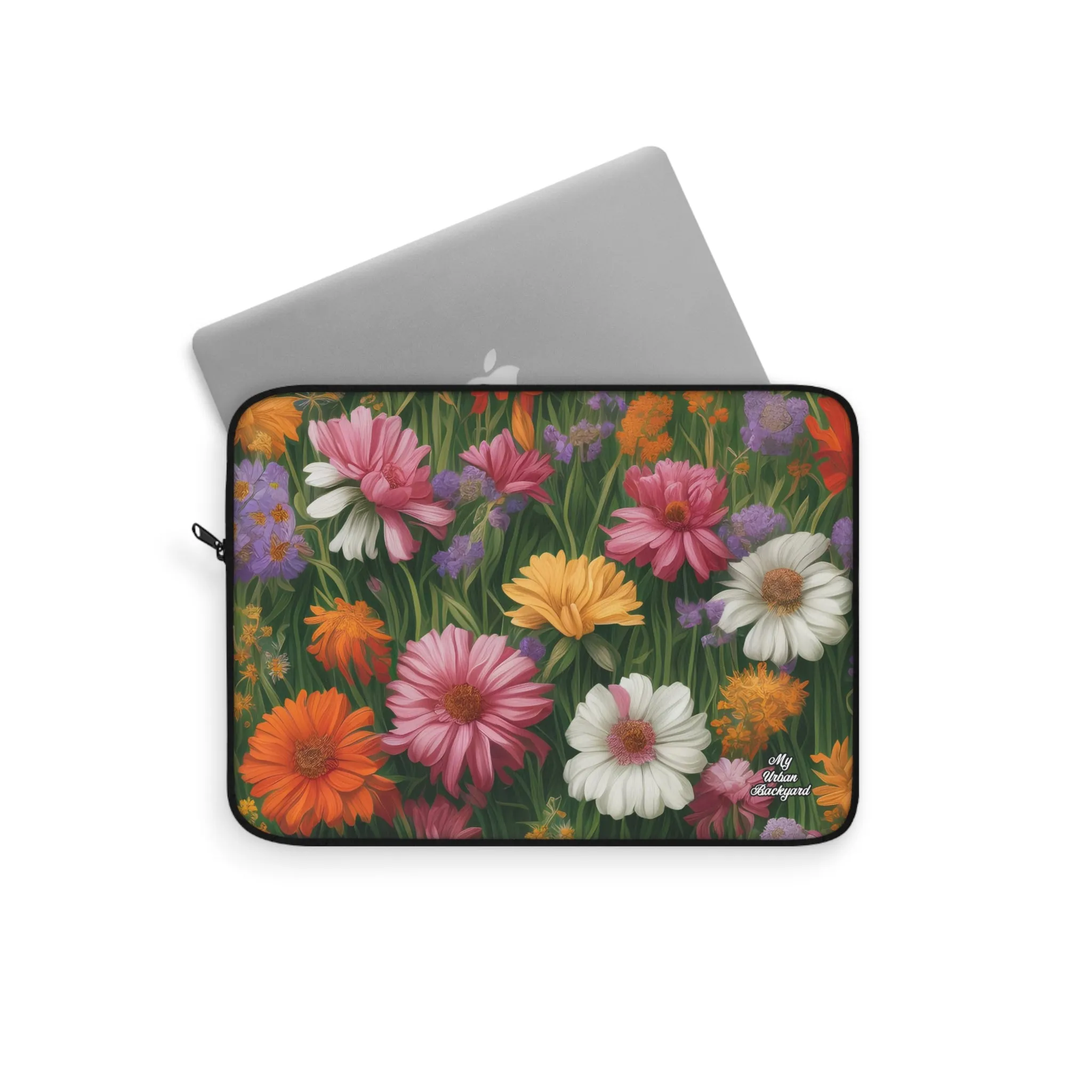 Wildflower Field, Laptop Carrying Case, Top Loading Sleeve for School or Work