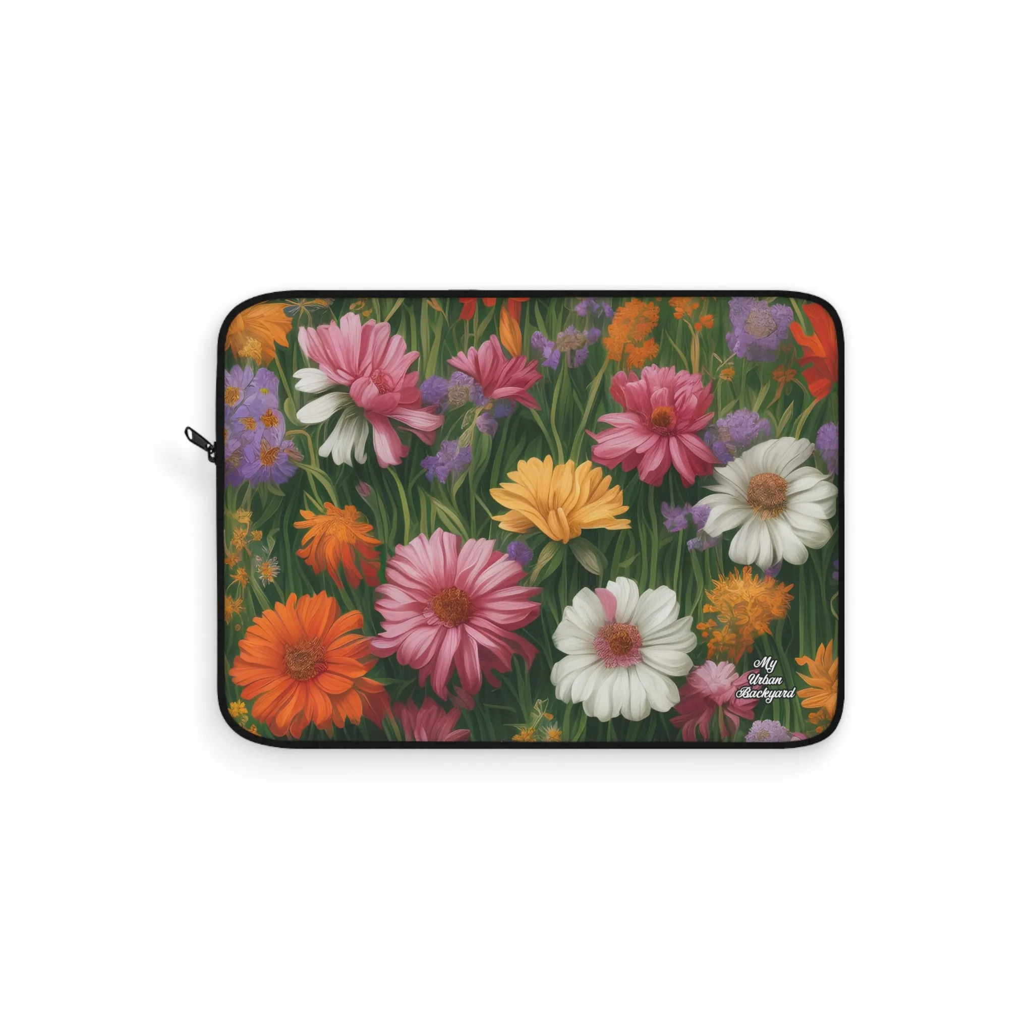 Wildflower Field, Laptop Carrying Case, Top Loading Sleeve for School or Work