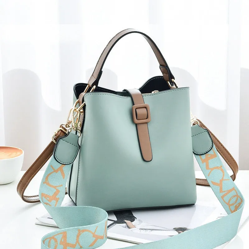 Women Bucket Bag Ladies New Trend Designer Luxury Handbag Leather Fashion Female Shoulder Messenger Bag Soft Bolsa Feminina