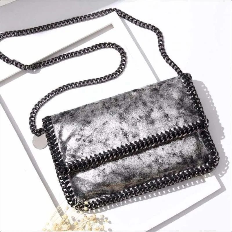 Womens FashionMini Foldover Shoulder Cross Body Clutches Pouches