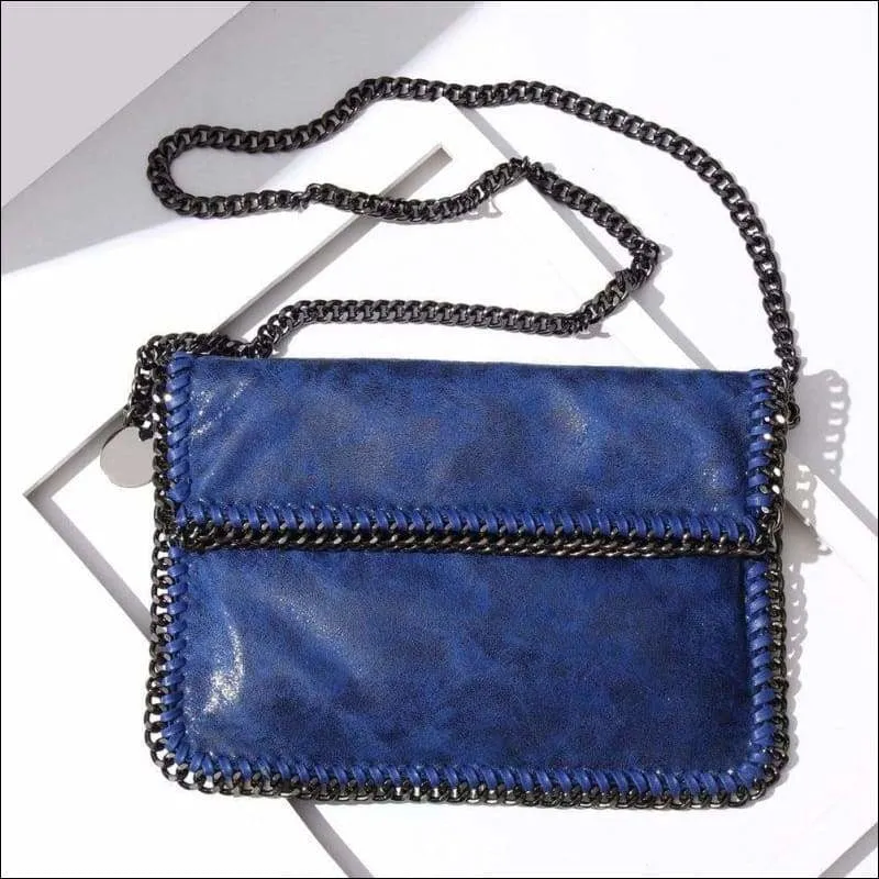 Womens FashionMini Foldover Shoulder Cross Body Clutches Pouches