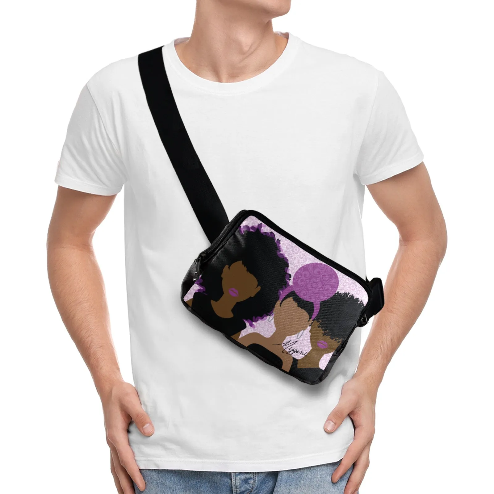 Wrapped In Purple (slim) fanny pack