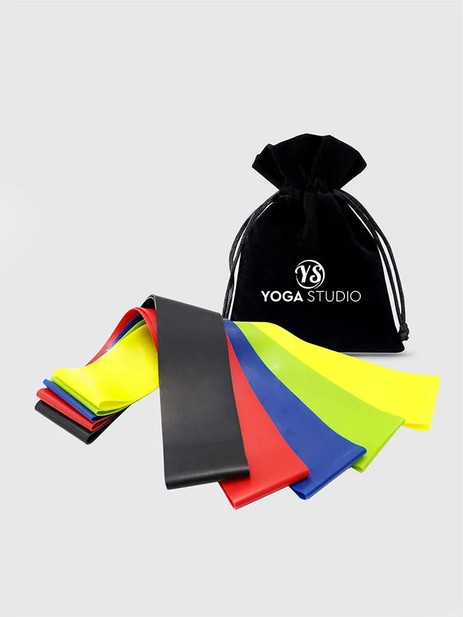 Yoga Studio Resistance Bands - 5 Pack