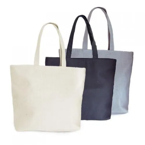 Zippered Eco Cotton Bag